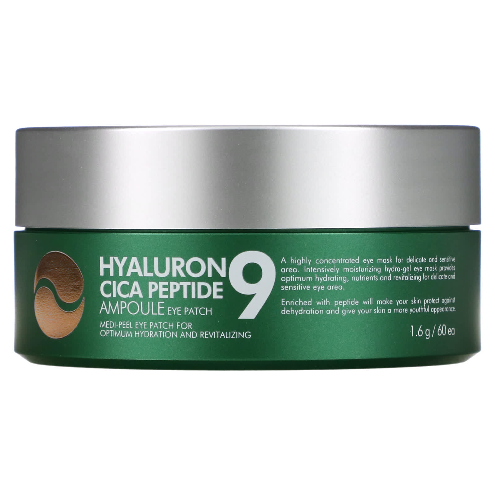 

Патчи для глаз в ампулах с Hyaluron Cica Peptide 9, 60 патчей, 1,6 г каждый, Medi-Peel