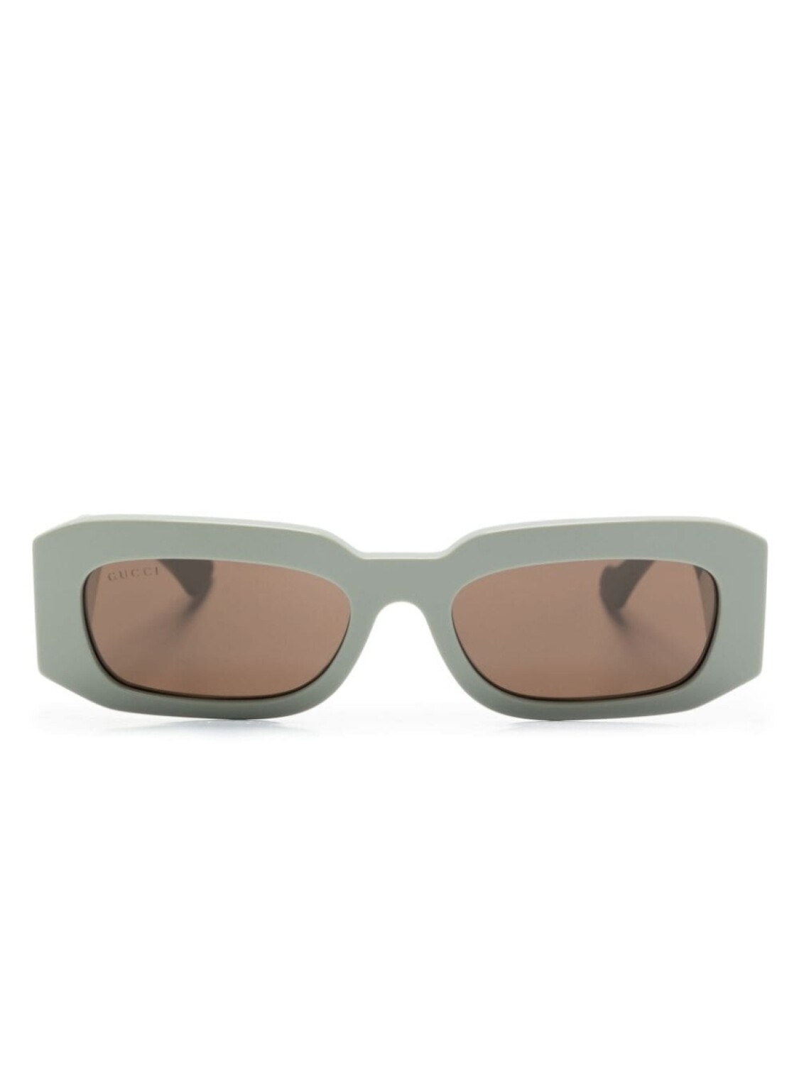 

Gucci Eyewear солнцезащитные очки в прямоугольной оправе, зеленый