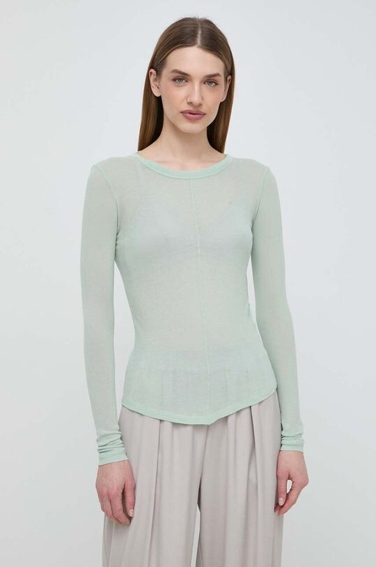 

Хлопок с длинными рукавами x Arthur Arbesser Weekend Max Mara, зеленый