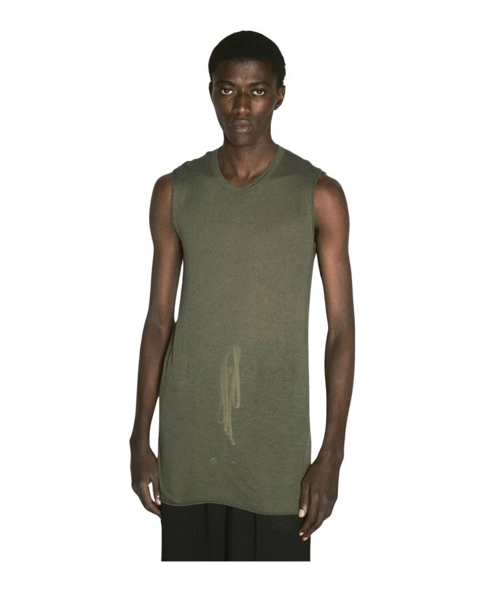 

Майка из хлопкового джерси Rick Owens, зеленый