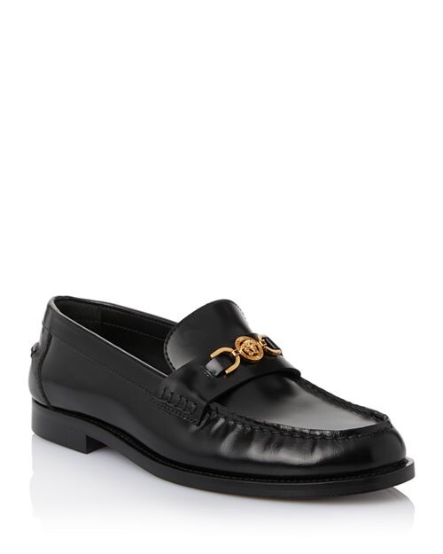 

Женские лоферы с логотипом Versace, цвет Black
