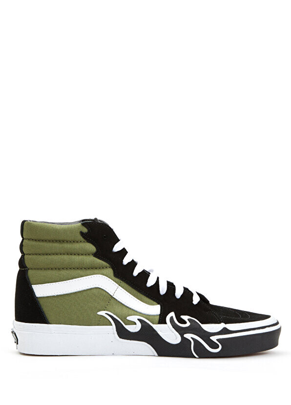 

Sk8 hi flame зеленые мужские кроссовки Vans