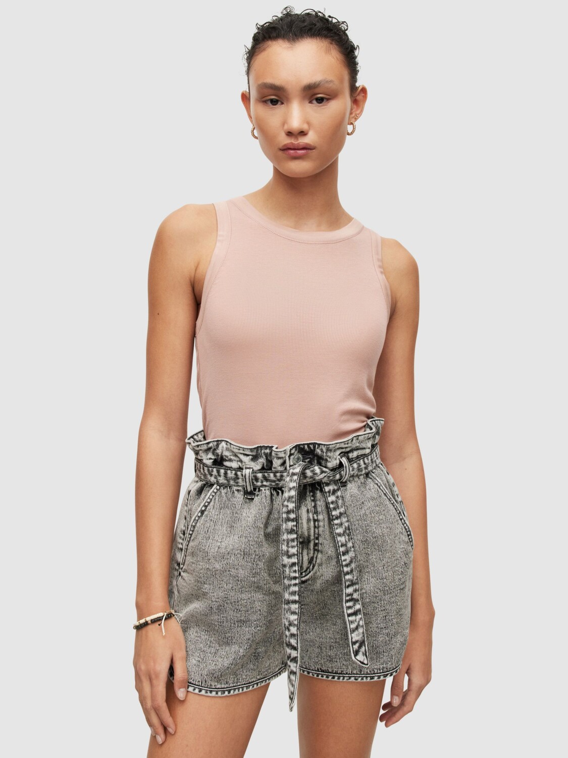 

Майка AllSaints Rina, нежно-розовый
