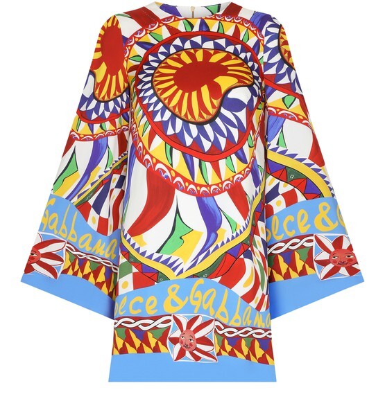 

Короткое платье из шармеза Dolce & Gabbana