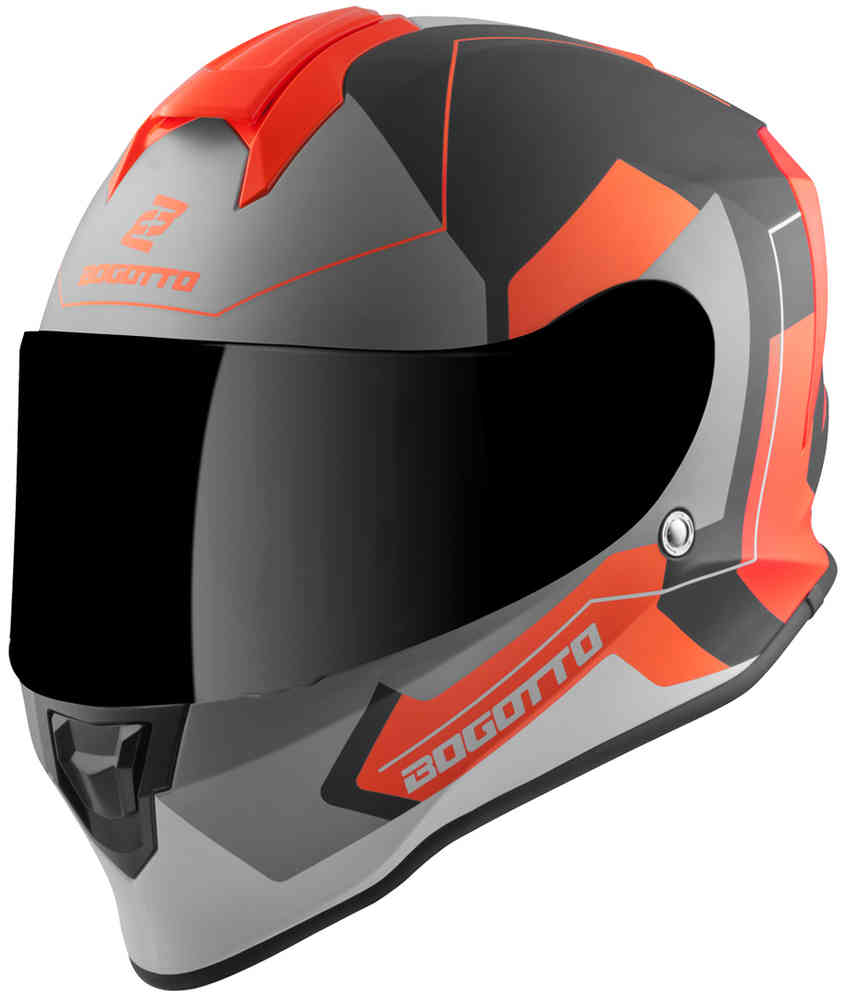 V151 Священный шлем Bogotto, черный матовый/оранжевый цена и фото