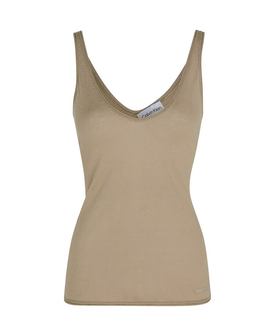 

Топ Calvin Klein Top Cami, бежевый