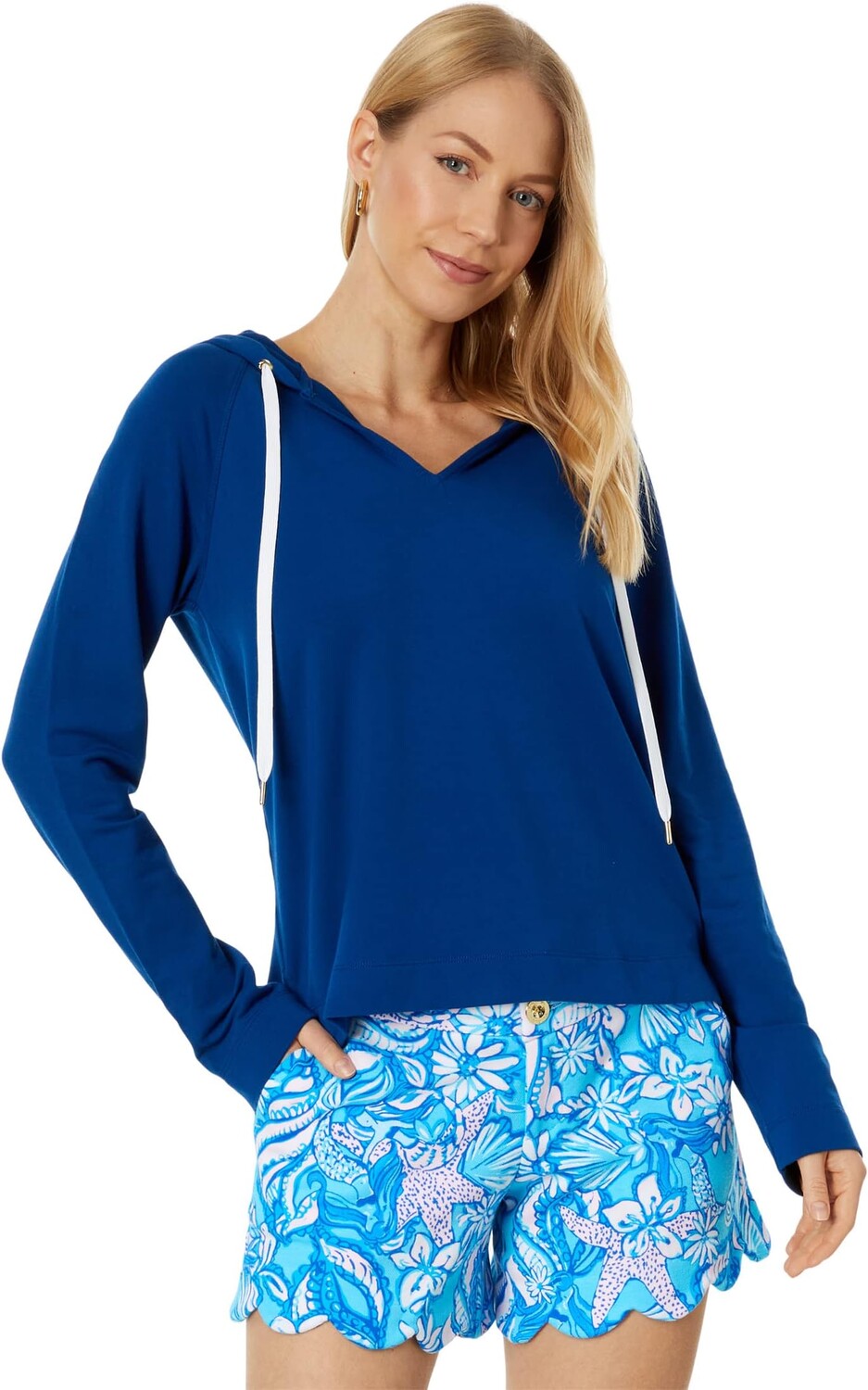 

Толстовка с длинными рукавами Kiawah Lilly Pulitzer, цвет Aegean Navy