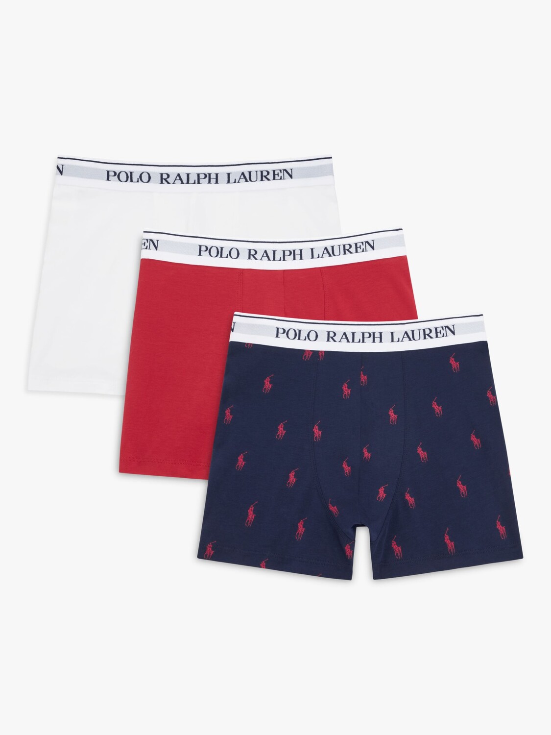 

Трусы-поло из эластичного хлопка Ralph Lauren, роуд нви белый