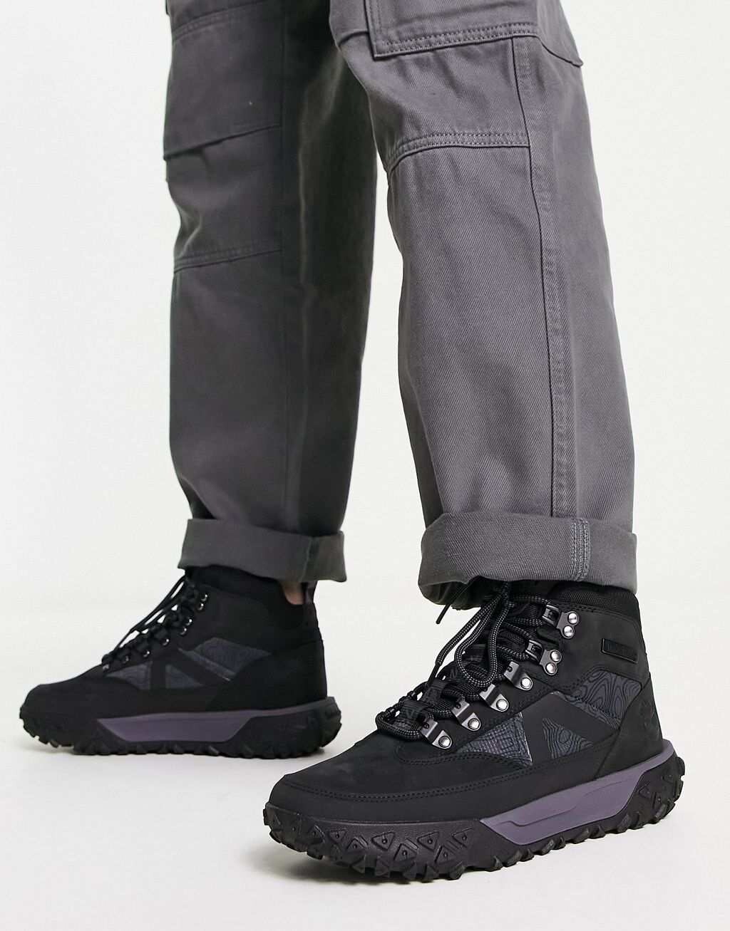 

Черные кожаные полусапоги Timberland Euro Hiker