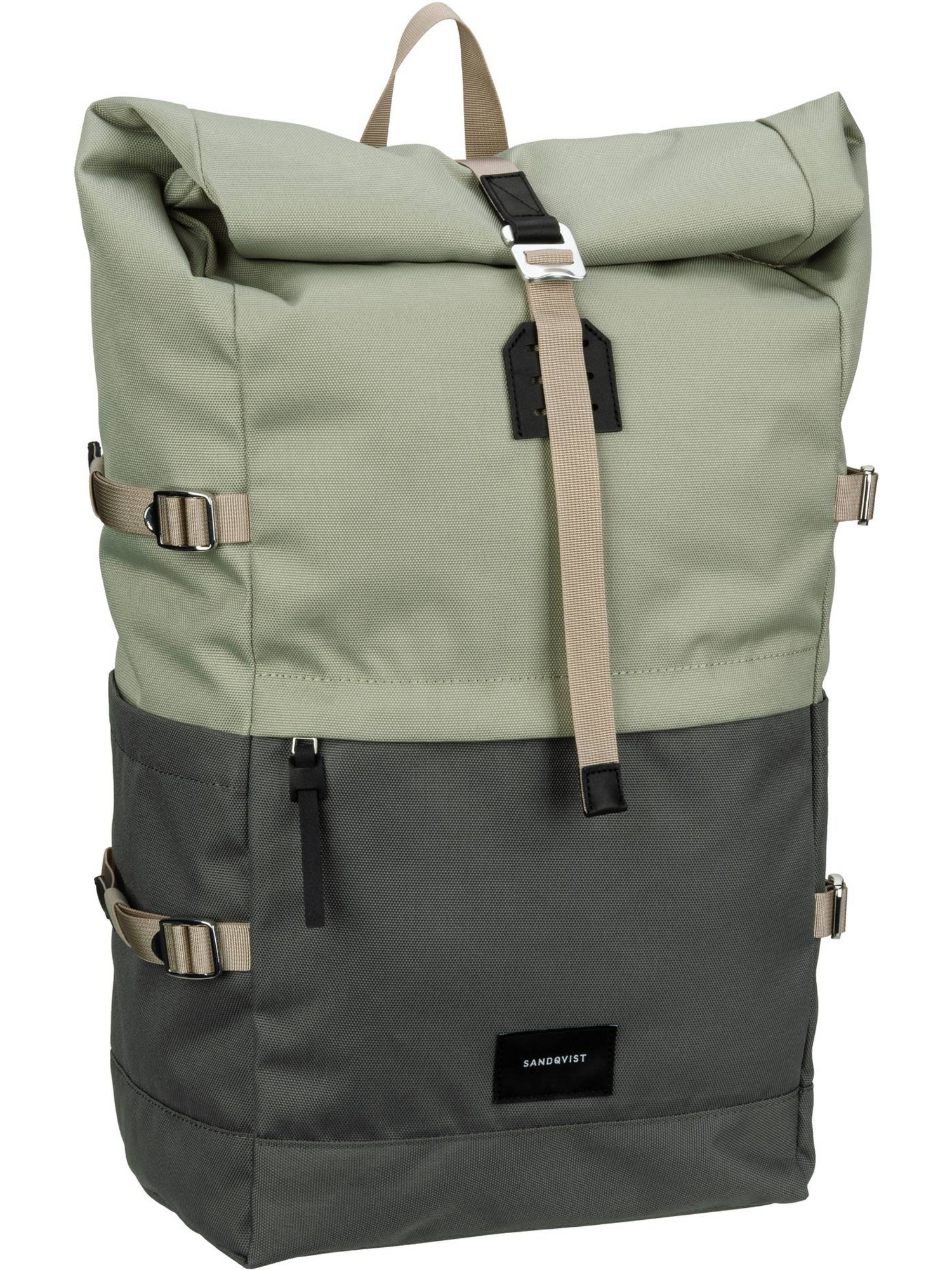 Рюкзак SANDQVIST Laptop Bernt Rolltop Backpack, цвет Multi Dew Green/Night Grey