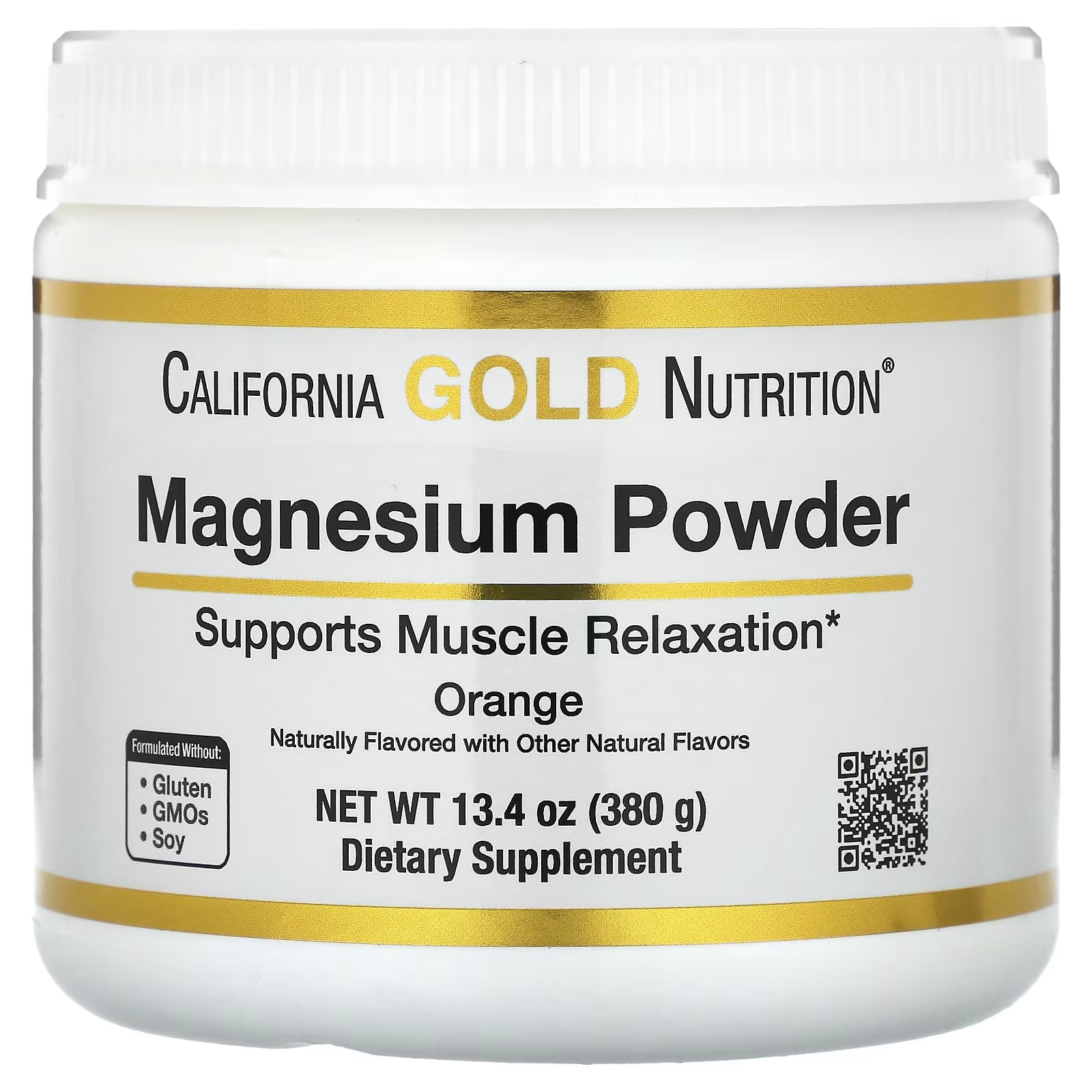 Магниевый порошок California Gold Nutrition апельсин, 1380 г mrm relax all magnesium магний с нейтральным вкусом 226 г 8 унций