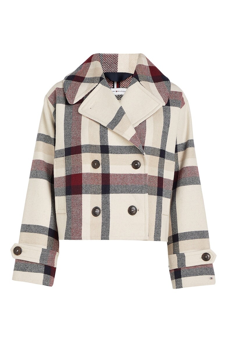 

Клетчатый жакет из шерсти Tommy Hilfiger, красный
