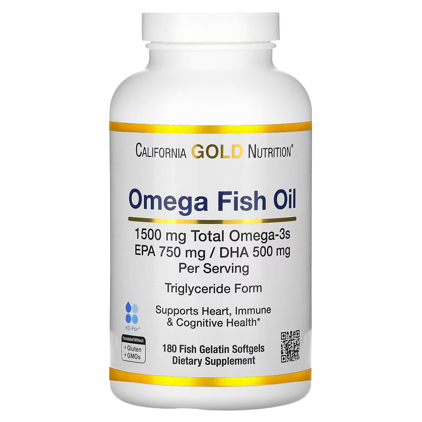 цена California Gold Nutrition, норвежский рыбий жир с омега-3, натуральный лимон, 180 мягких таблеток