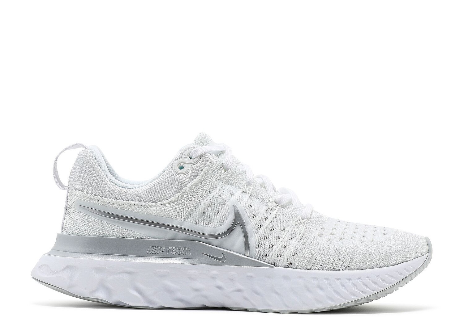 

Кроссовки Nike Wmns React Infinity Run Flyknit 2 'White Metallic Silver', белый
