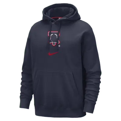 

Худи Nike Philadelphia 76ers Club Fleece City Edition, цвет College Navy