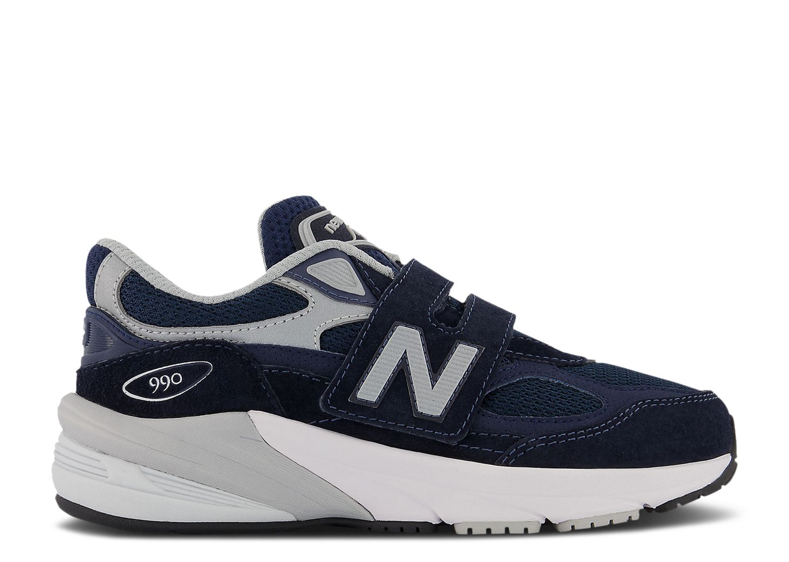 

Кроссовки New Balance 990V6 Hook & Loop Little Kid Wide 'Navy', синий