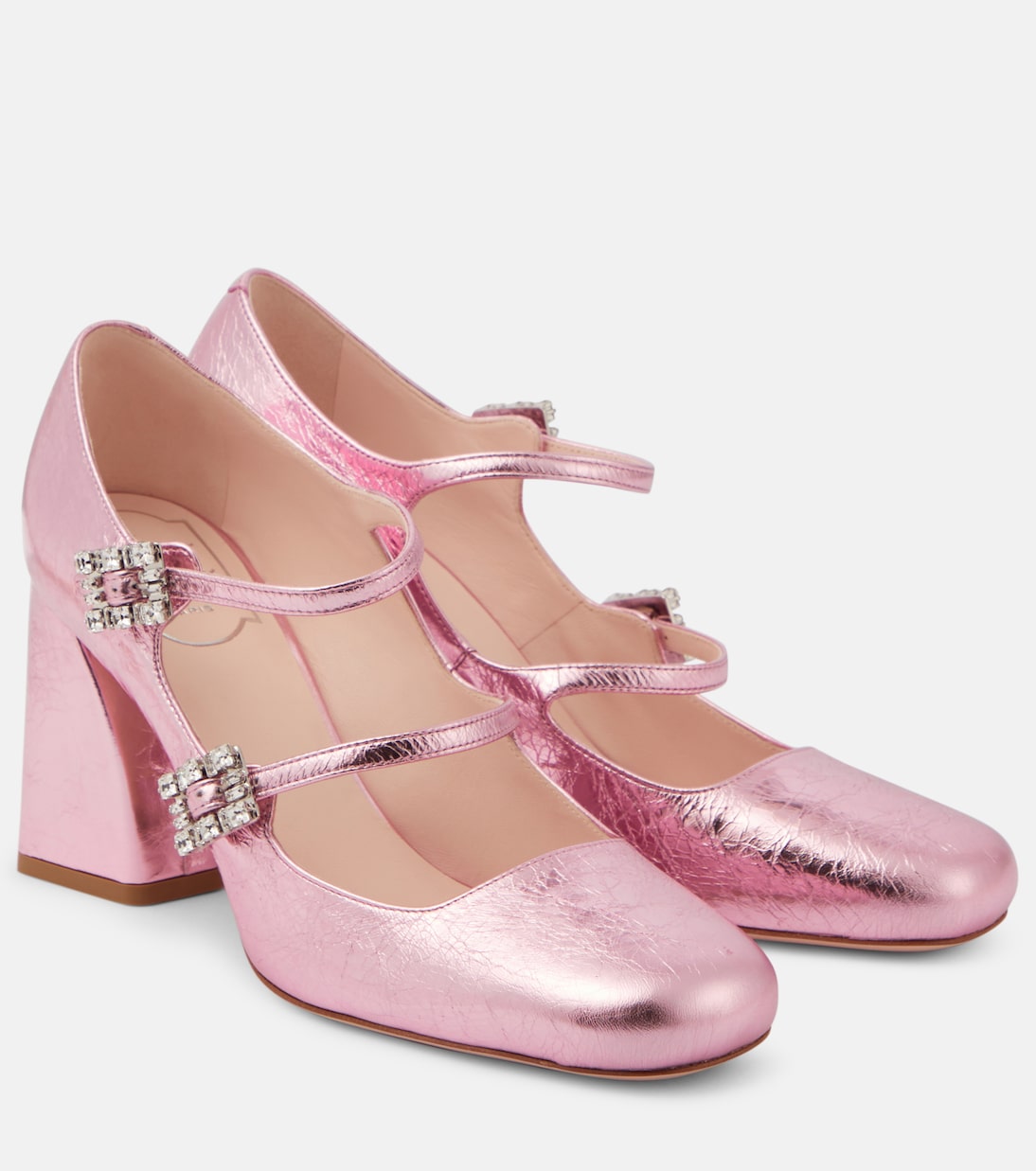Кожаные туфли très vivier babies mini с эффектом металлик Roger Vivier, розовый diener roger diener