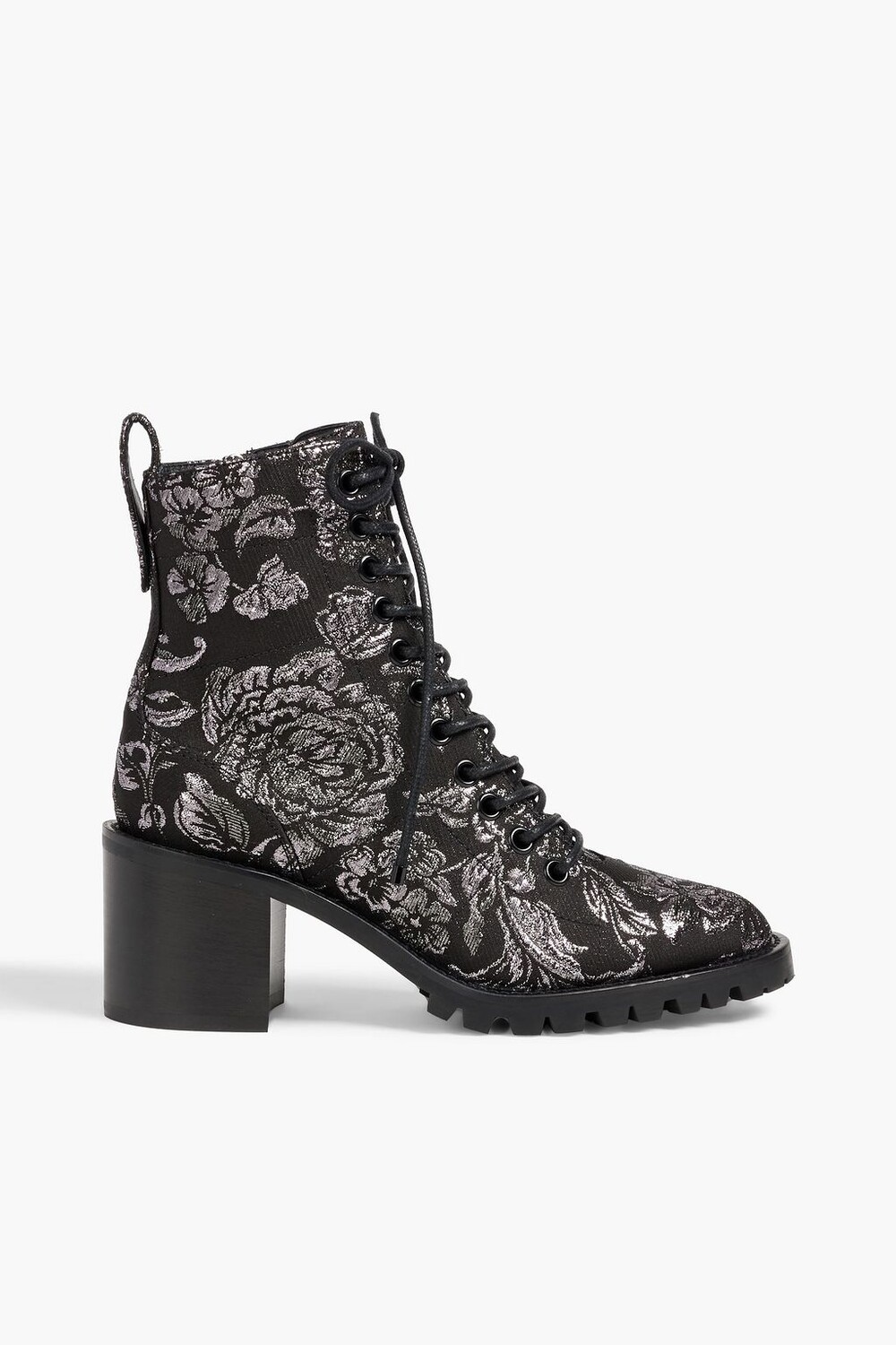 

Ботильоны Cruz 65 из металлизированной парчи JIMMY CHOO, черный
