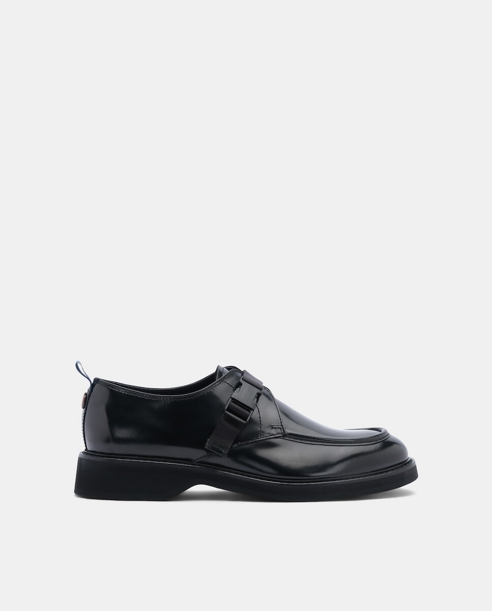 

Мужские черные кожаные туфли Bluchers Lottusse, черный