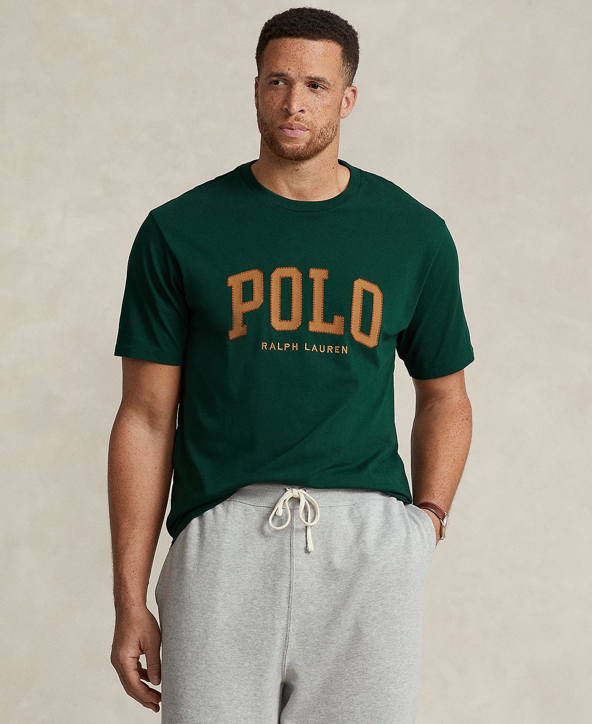 

Мужская футболка из хлопкового джерси с логотипом Big & Tall Polo Ralph Lauren