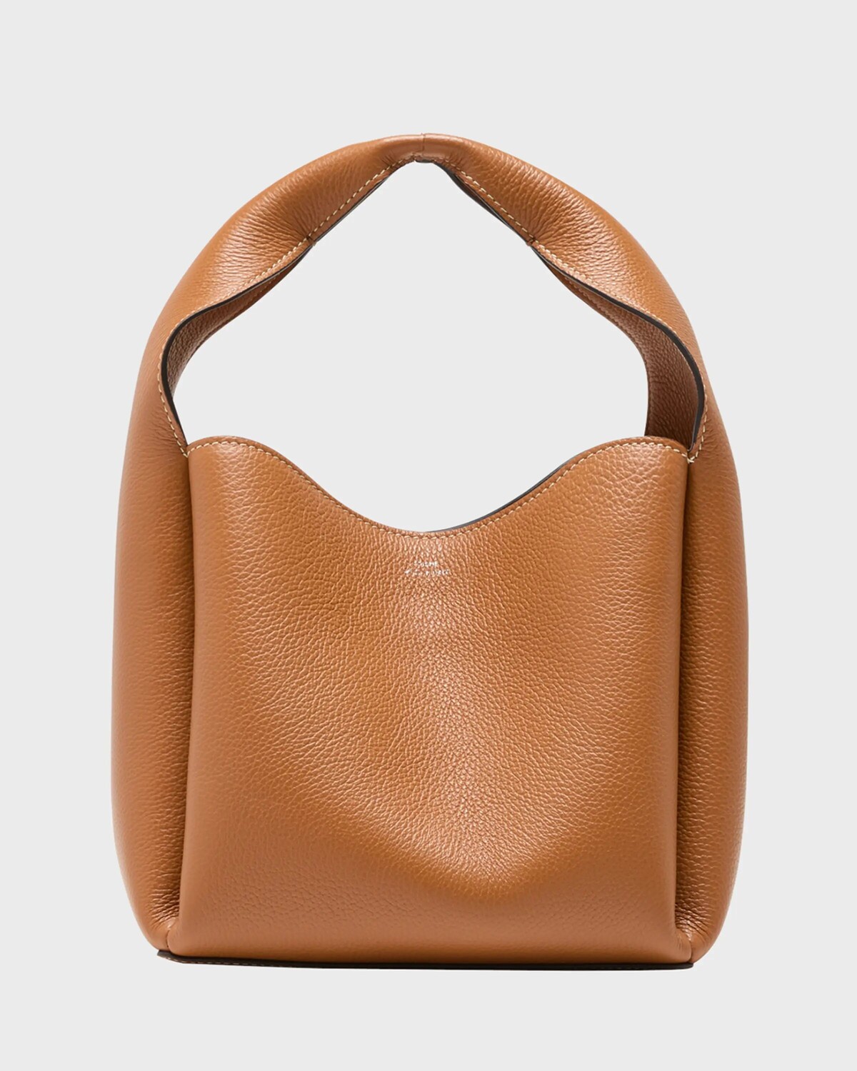 

Сумка-мешок из зернистой кожи Pebble Toteme, цвет Tan