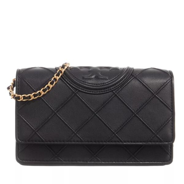 

Кошелек fleming soft chain wallet Tory Burch, черный