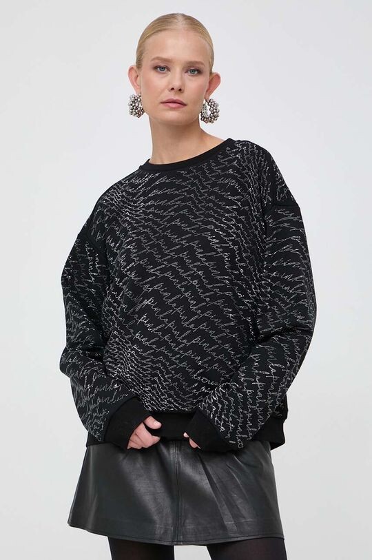 

Хлопковая толстовка Pinko, черный