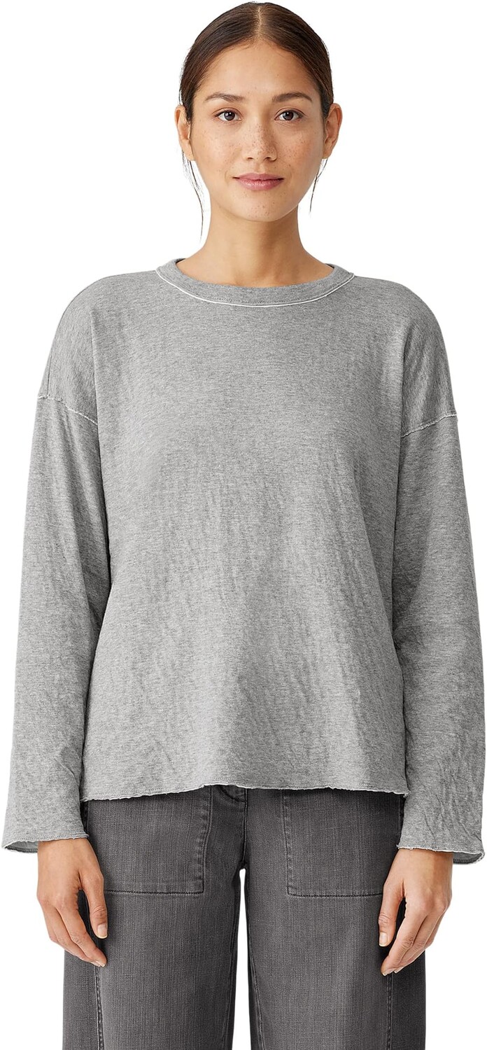 

Свитер Crew Neck Boxy Top Eileen Fisher, цвет Moon
