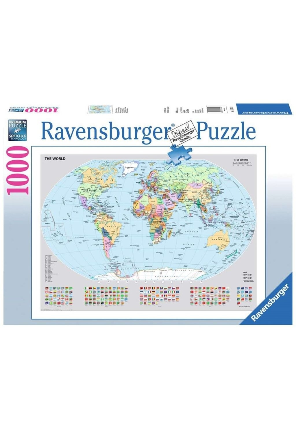

Пазл POLITISCHE WELTKARTE Ravensburger, цвет multicoloured