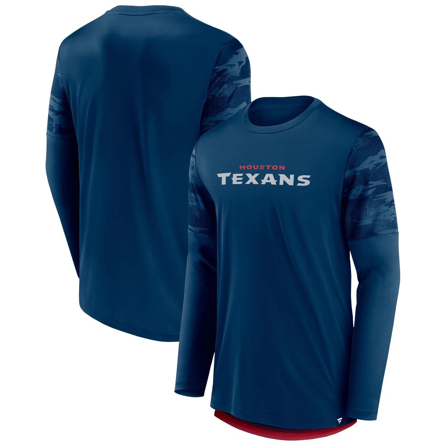 

Мужская фирменная темно-красная футболка с длинными рукавами Houston Texans Square Off Fanatics, Красный