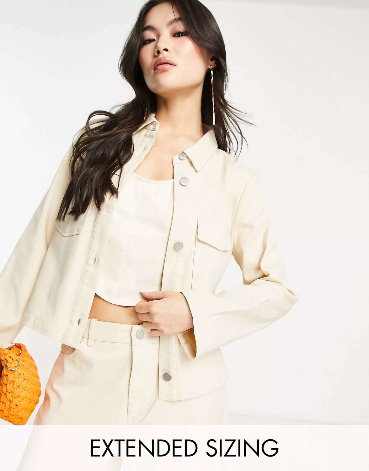 

Vero Moda X Joann Van Den Herik укороченная куртка в стиле милитари цвета камня, Хаки