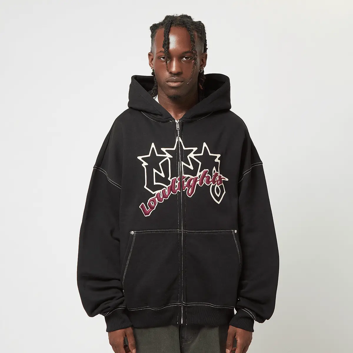 

Толстовка Low Lights Studios Triple Star Zipper, черный