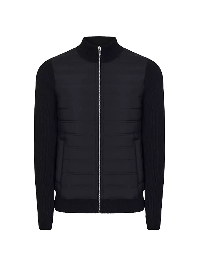 

Кроссовки из хлопковой смеси на молнии Reiss, темно-синий