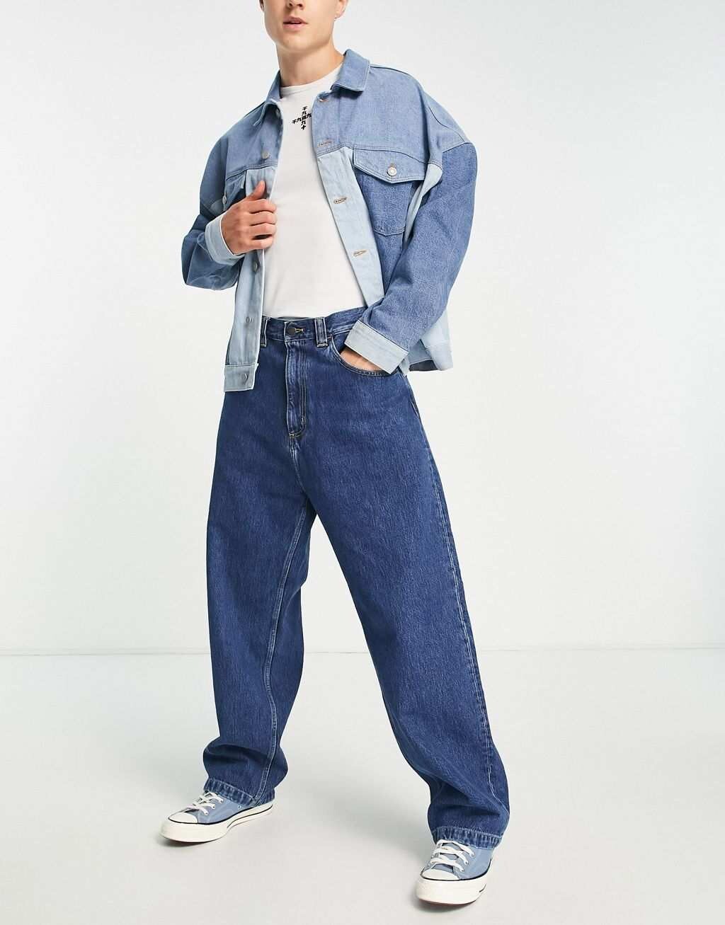 

Синие свободные прямые джинсы Carhartt WIP Landon