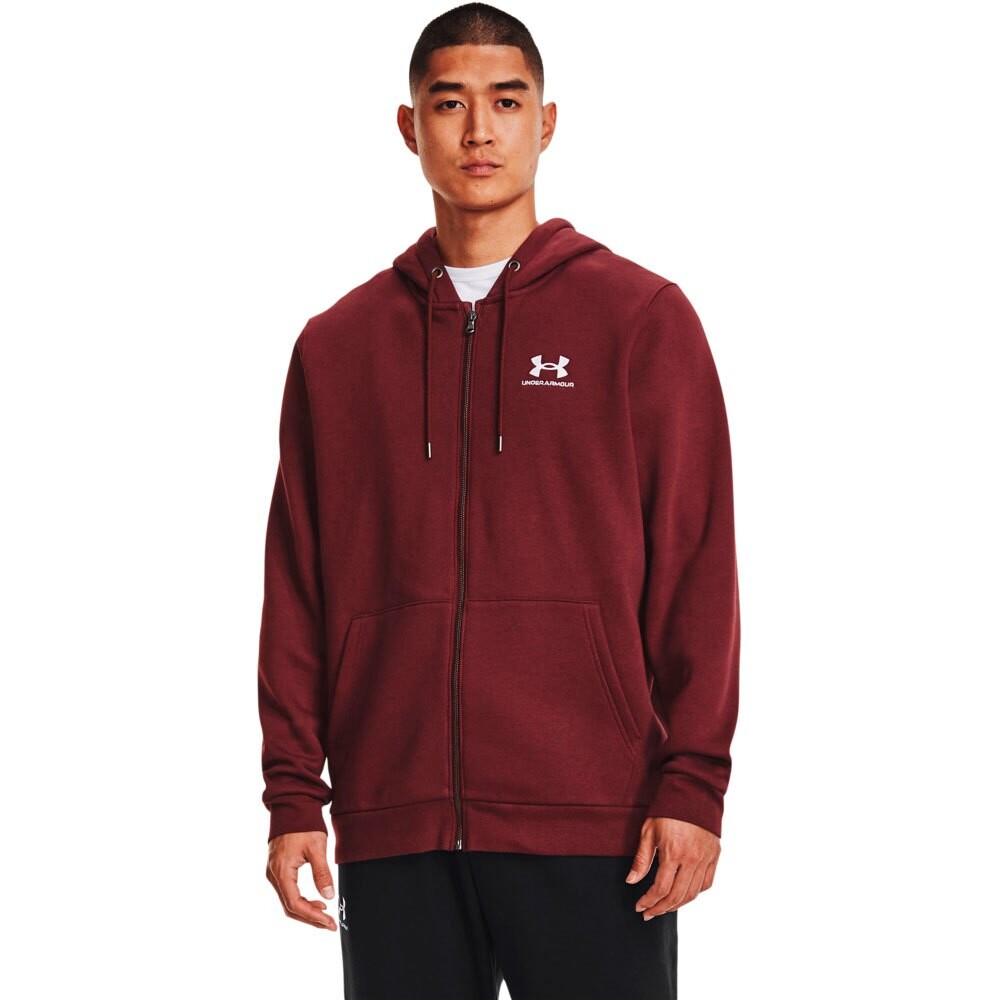 

Толстовка Under Armour Essential Fleece Full Zip, красный