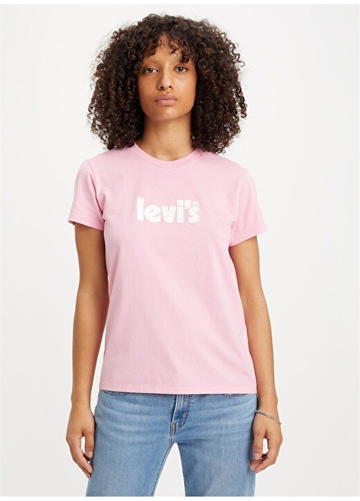 

Красная женская футболка с круглым вырезом Levis, Красный