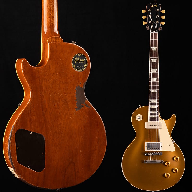 Электрогитара Gibson Custom Shop Murphy Lab 57’ Les Paul Standard M2M Goldtop 707