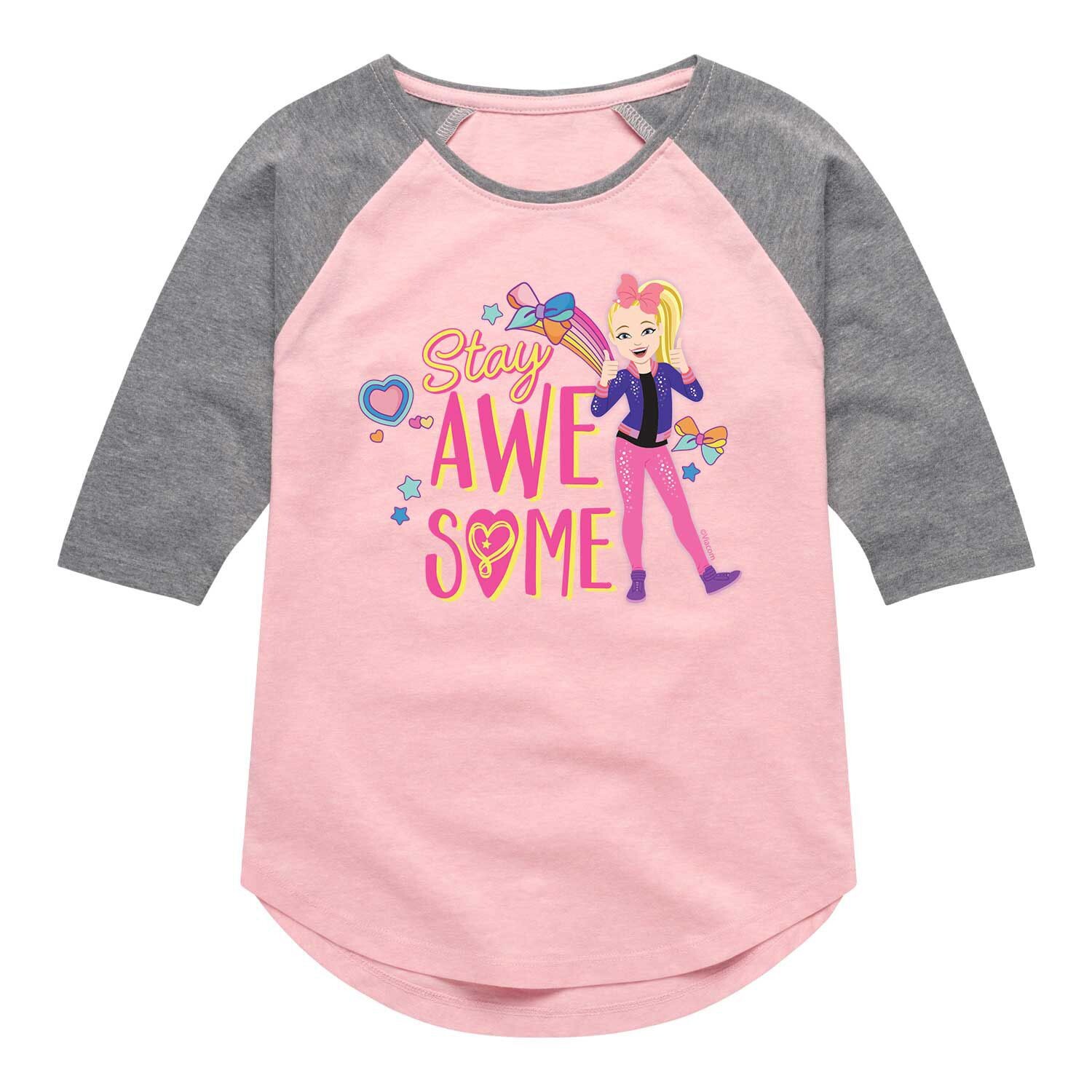 

Футболка реглан JoJo Siwa Stay Awesome для девочек 7–16 лет Licensed Character