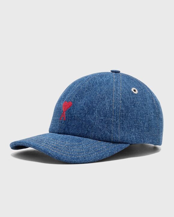 

Бейсболка Ami Paris Casquette Broderie Ami De Coeur Rouge, цвет 480: bleu used