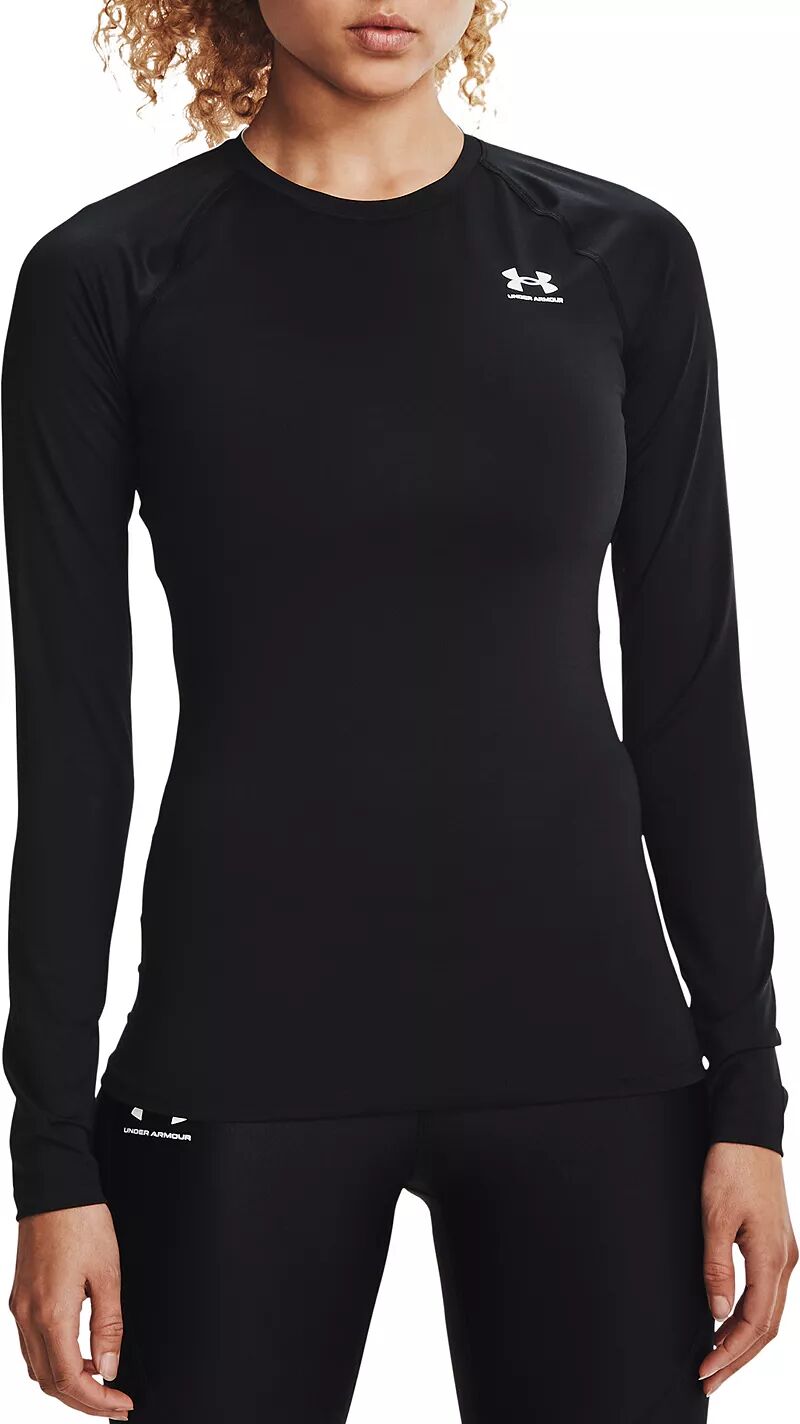 Женская компрессионная рубашка с длинными рукавами Under Armour HeatGear, черный