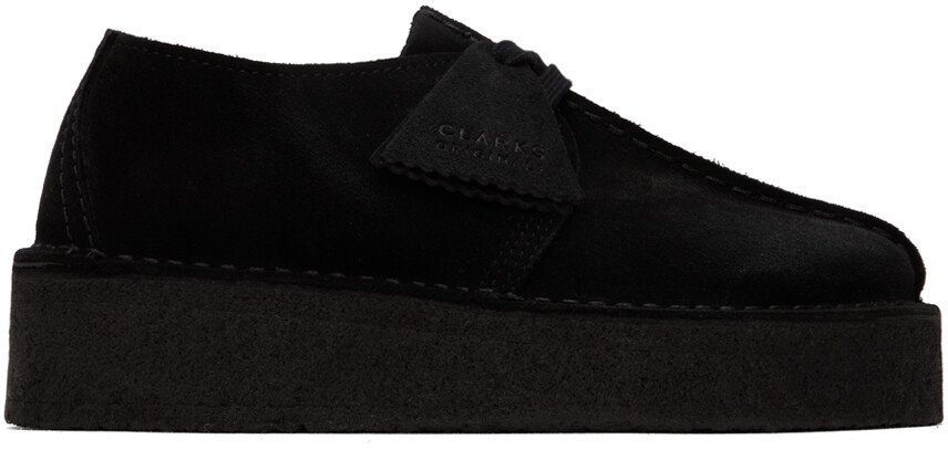 

Черные дерби Clarks Originals Trek на танкетке, Черный