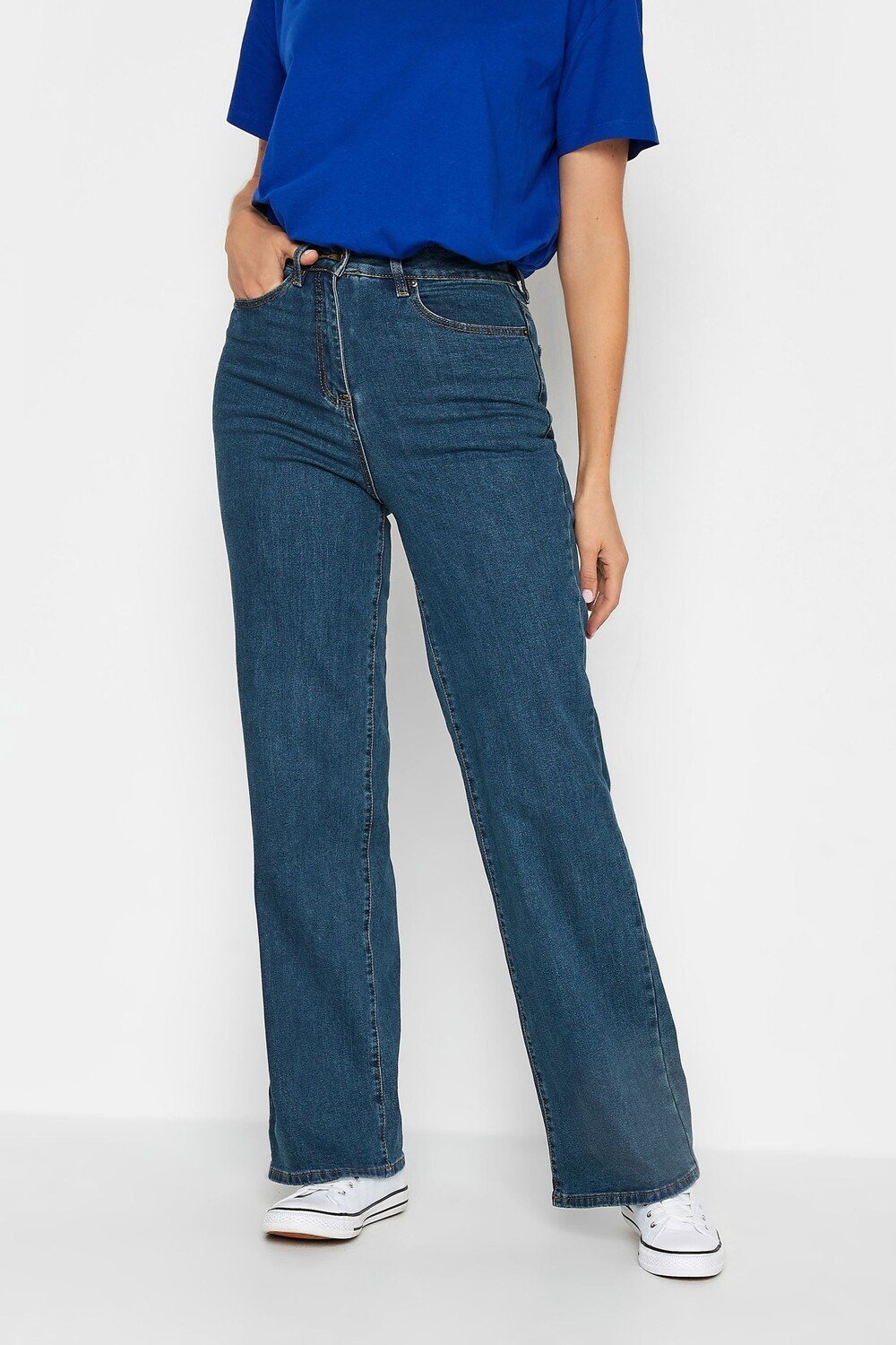 Длинные джинсы Sally Bea с широкими штанинами Long Tall Sally, синий ...