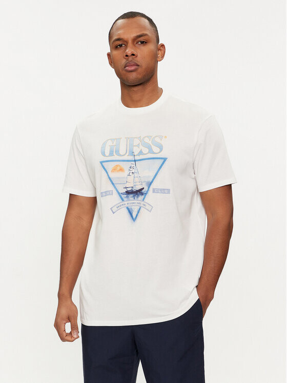 

Футболка стандартного кроя Guess, белый