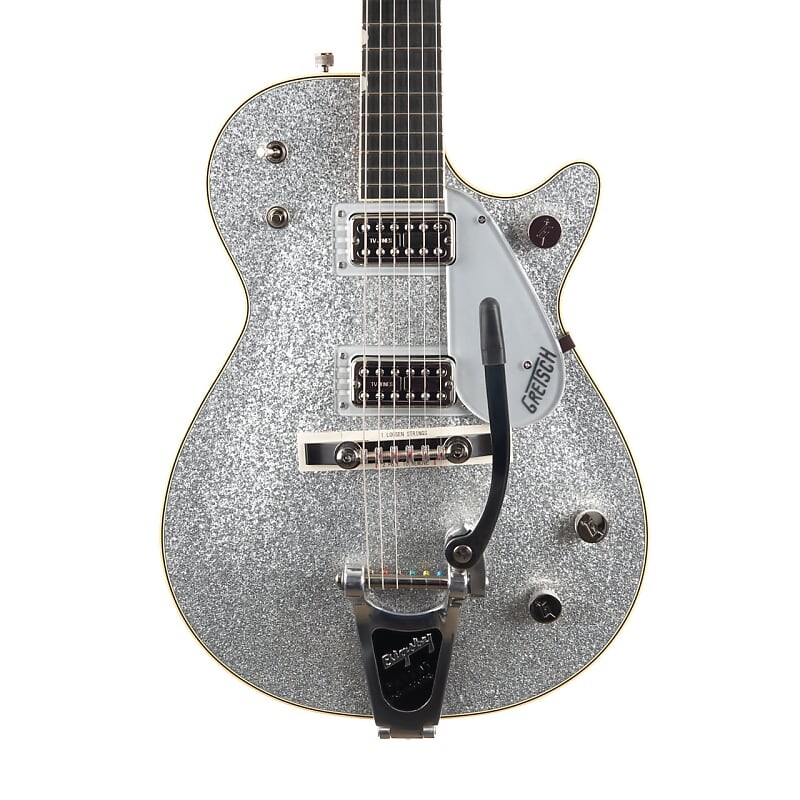 

Электрогитара Gretsch G6129T-59 Vintage Select '59 Silver Jet with Bigsby - Silver Sparkle
