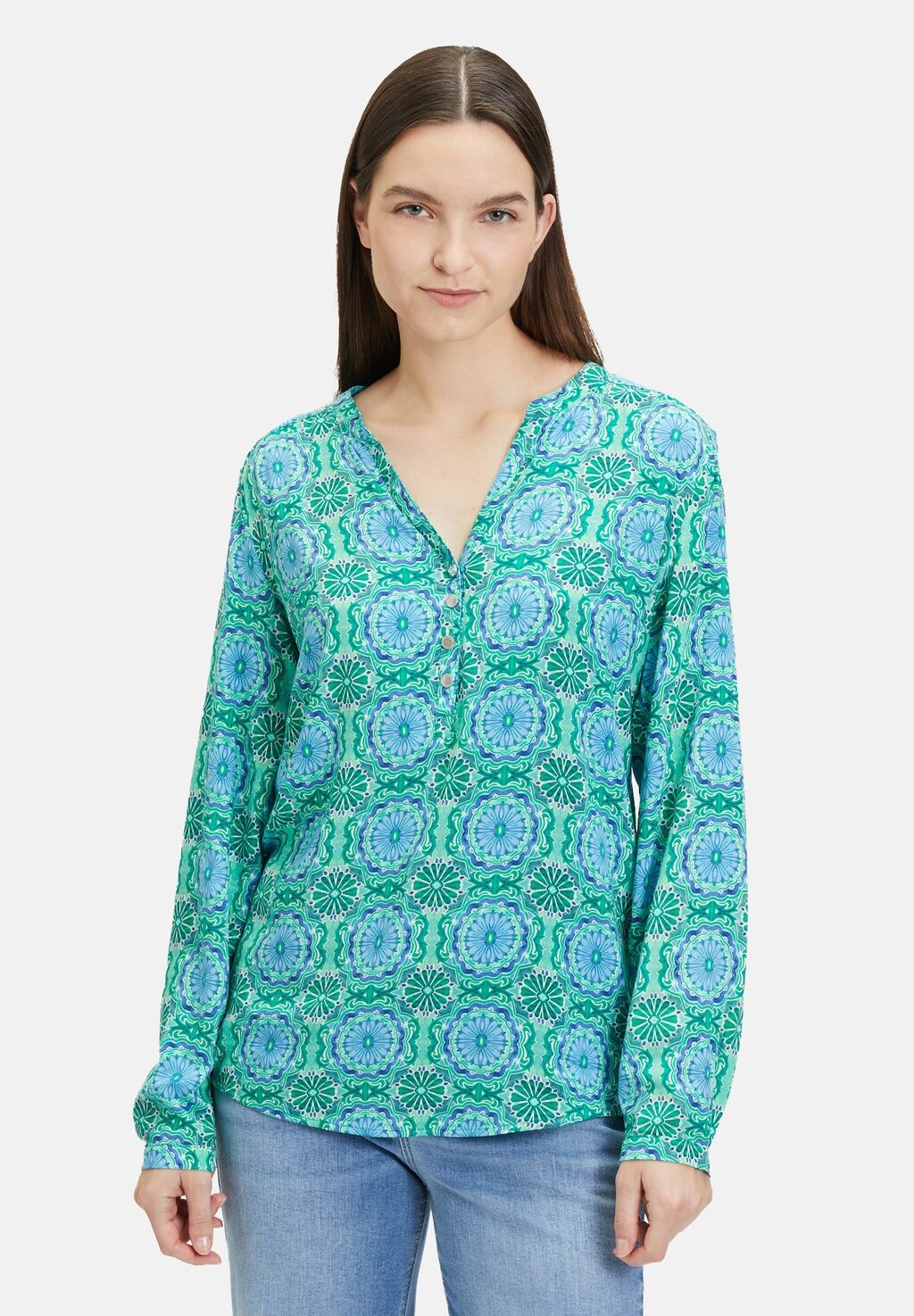 

Блузка CASUAL MET MOTIEF Cartoon, цвет green blue