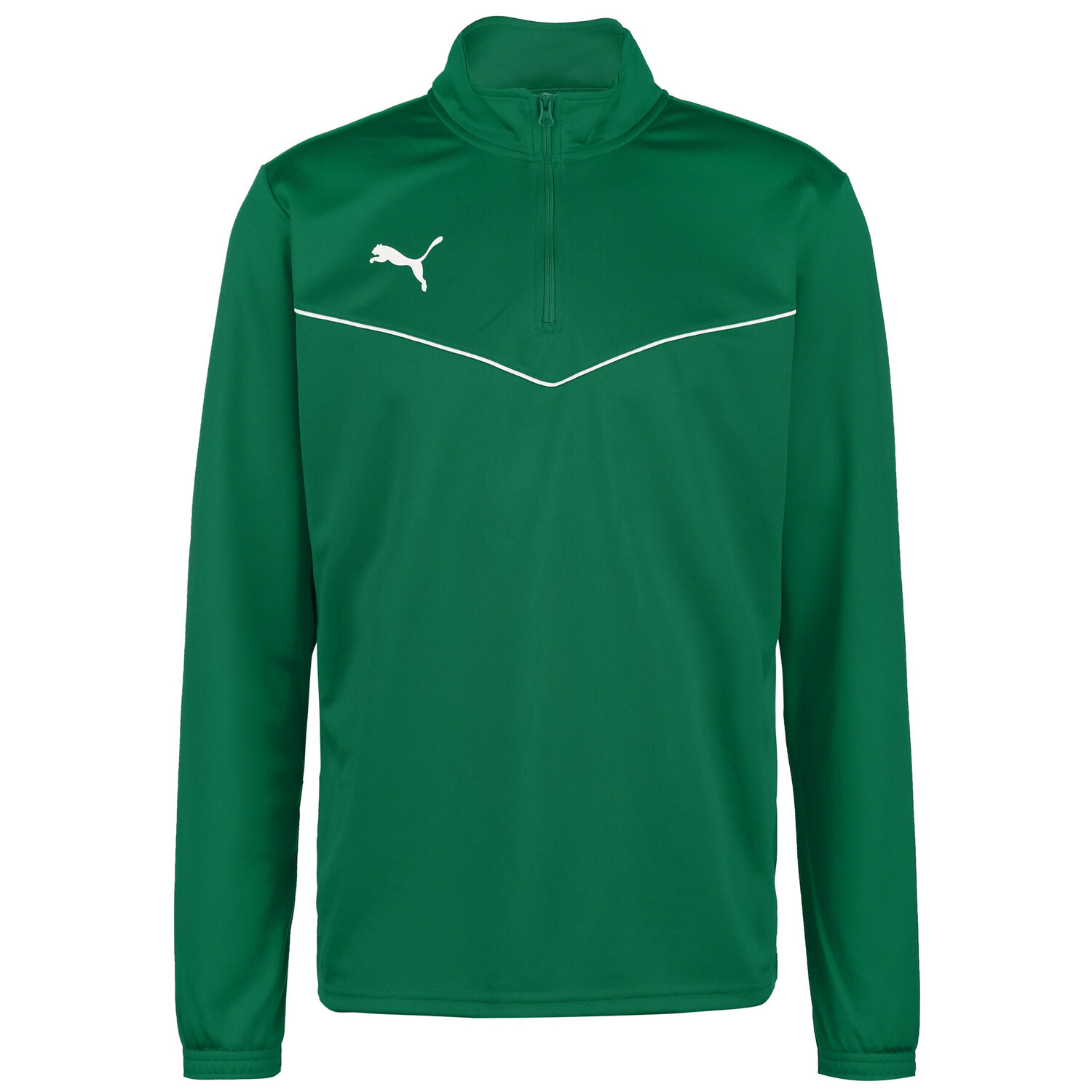 

Толстовка Puma teamRISE 1/4 Zip, цвет grün/weiß