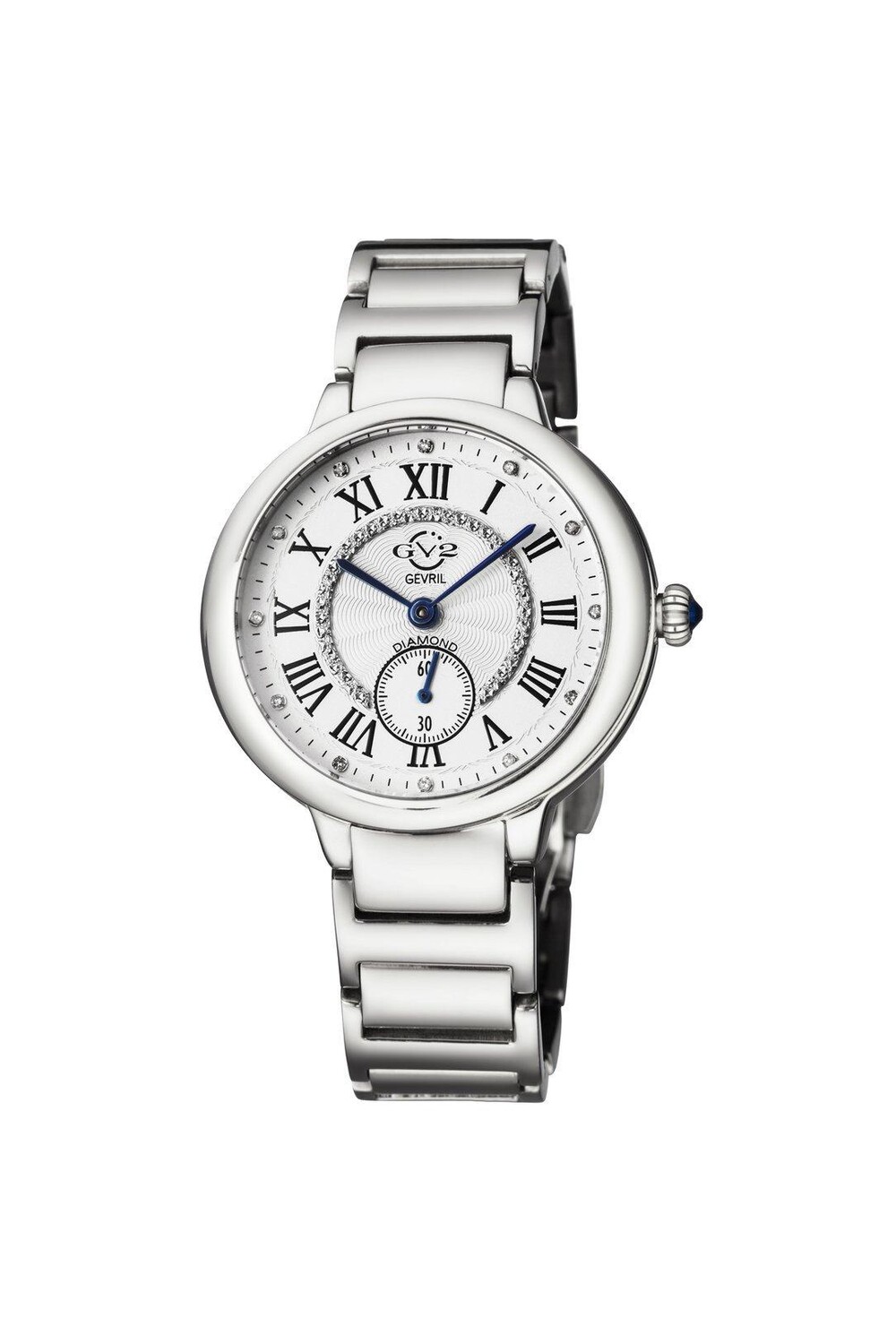 

Рим 12200B Швейцарские кварцевые часы GV2, серебро