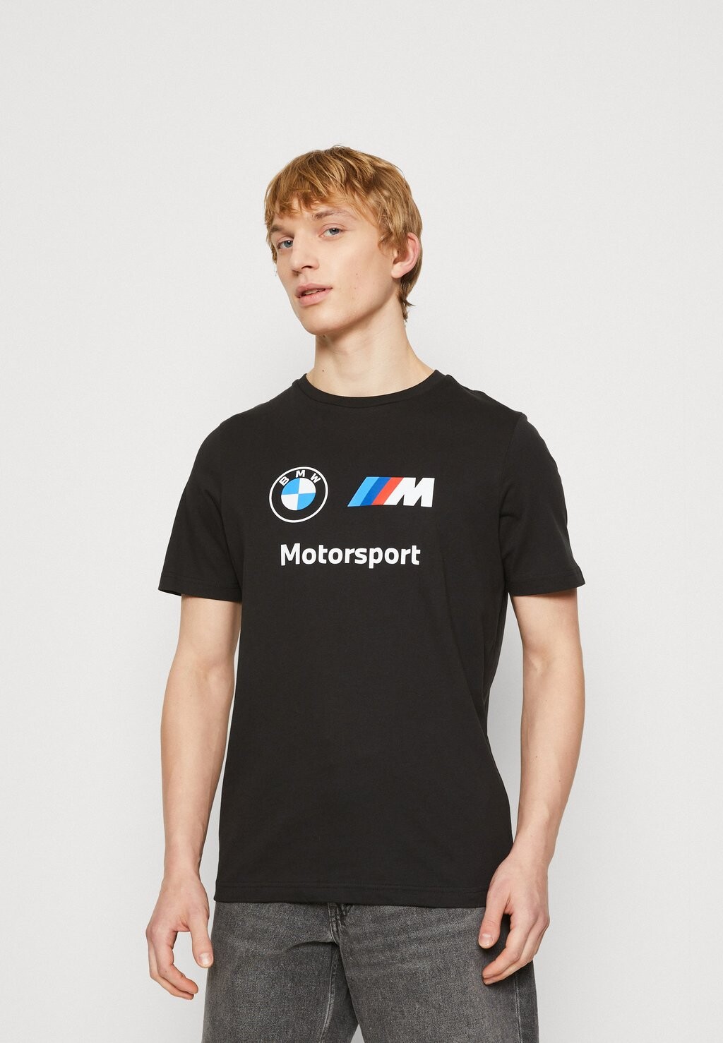 

футболка с принтом BMW MMS ESS LOGO Puma, чёрная, Черный