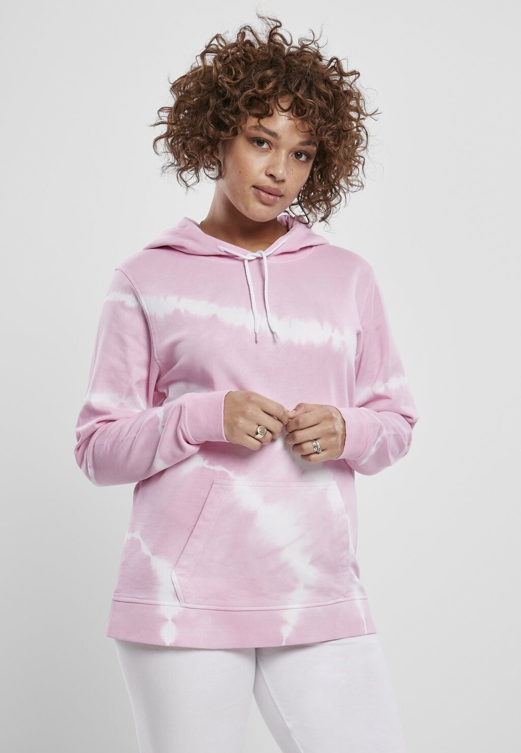 

Толстовка с капюшоном Urban Classics, розовый