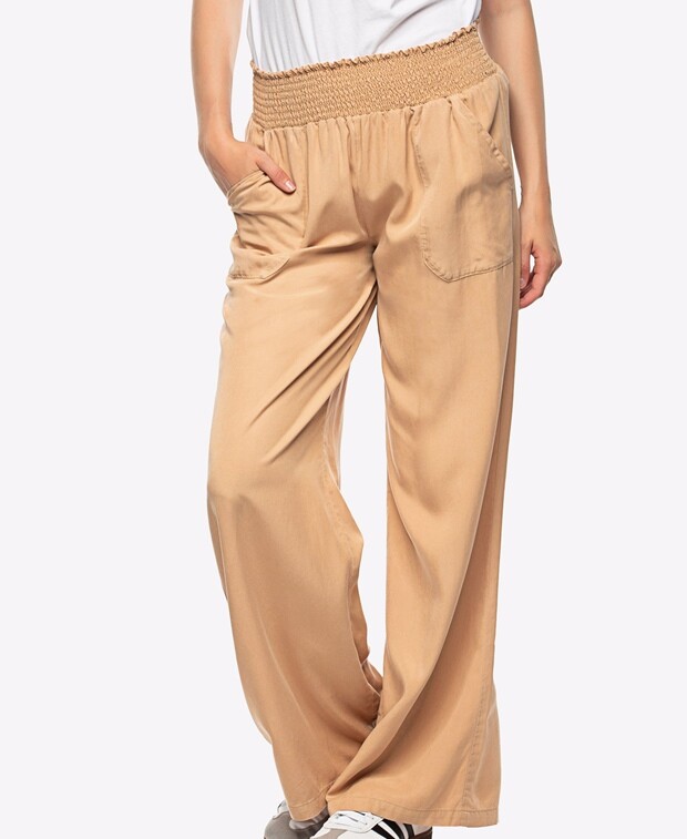 

Льняные брюки True Religion, карамель